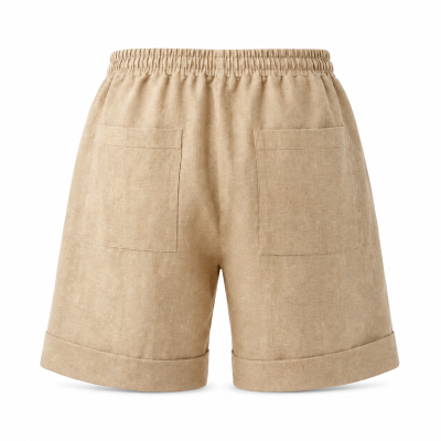 Ленени къси панталони Costa Warm Sand за мъже – Duasol